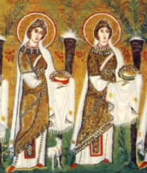 Le vergini in Sant Apollinare a Ravenna